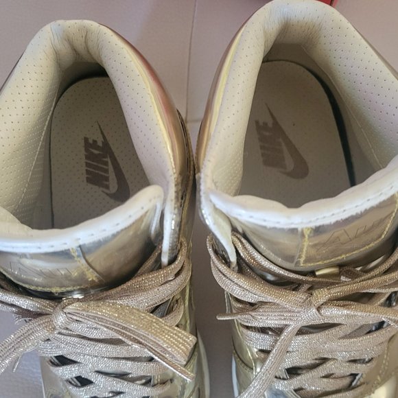 Rare Item! Womens Sky High Dunks in Liquid Gold AU special edition. - Picture 6 of 9